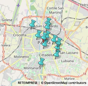 Mappa Piazza Giuseppe Garibaldi, 43100 Parma PR, Italia (1.08083)