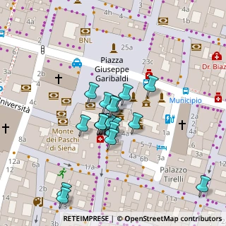 Mappa Piazza Giuseppe Garibaldi, 43100 Parma PR, Italia (0.015)