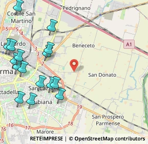 Mappa Via El Alamein, 43122 Parma PR, Italia (2.80176)