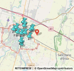 Mappa Via El Alamein, 43122 Parma PR, Italia (3.44308)