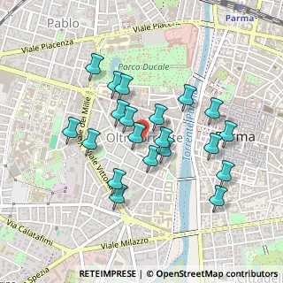 Mappa Via della Costituente, 43125 Parma PR, Italia (0.4115)