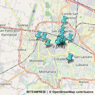 Mappa Via Alberto Riva, 43125 Parma PR, Italia (1.31)