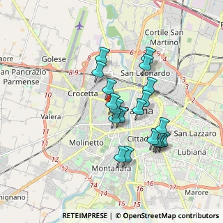 Mappa Via Alberto Riva, 43125 Parma PR, Italia (1.51211)
