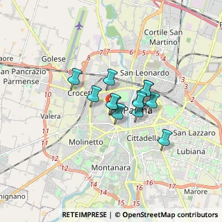 Mappa Via Alberto Riva, 43125 Parma PR, Italia (1.06692)