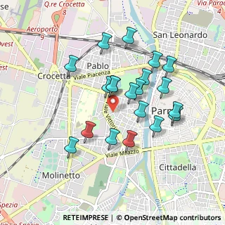 Mappa Viale Vittoria, 43125 Parma PR, Italia (0.8225)