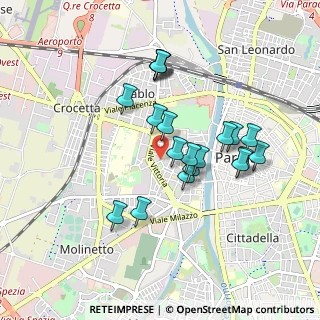 Mappa Via Alberto Riva, 43125 Parma PR, Italia (0.813)
