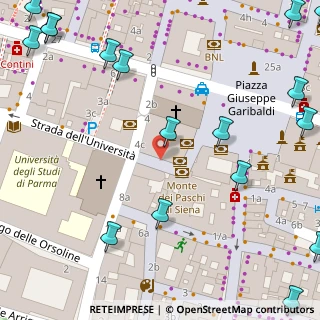 Mappa Strada dell'Università, 43100 Parma PR (0.121)