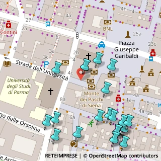 Mappa Strada dell'Università, 43100 Parma PR, Italia (0.07273)