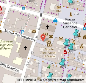 Mappa Strada dell'Università, 43100 Parma PR (0.1375)
