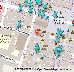 Mappa Strada dell'Università, 43100 Parma PR (0.0805)