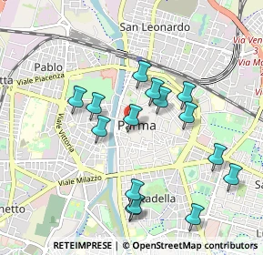 Mappa Strada dell'Università, 43100 Parma PR (0.938)