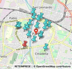 Mappa Strada dell'Università, 43100 Parma PR (0.7015)