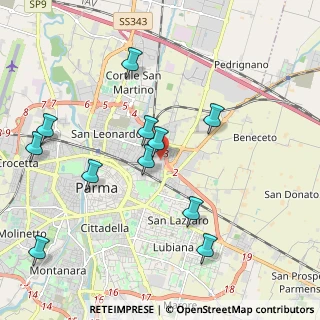 Mappa Strada Comunale Paullo, 43123 Parma PR, Italia (2.15636)