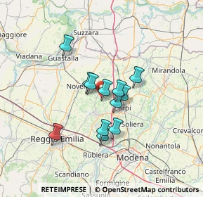 Mappa Via IV Novembre, 42010 Rio Saliceto RE, Italia (9.76333)