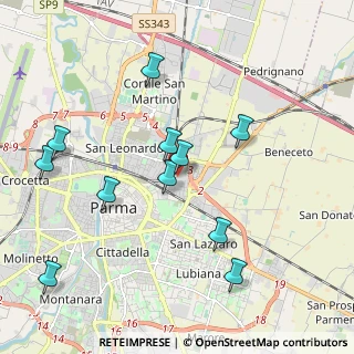 Mappa Via Ermete Zacconi, 43122 Parma PR, Italia (2.08909)