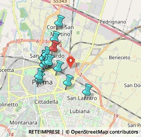 Mappa Via Ermete Zacconi, 43122 Parma PR, Italia (1.59667)