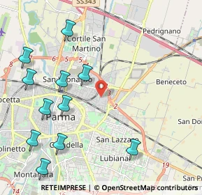 Mappa Via Ermete Zacconi, 43122 Parma PR, Italia (2.59455)
