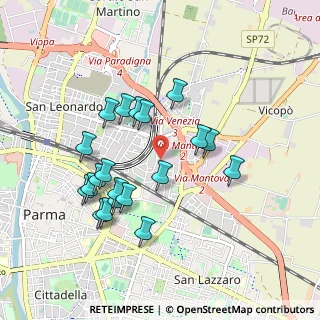 Mappa Via Ermete Zacconi, 43122 Parma PR, Italia (0.893)