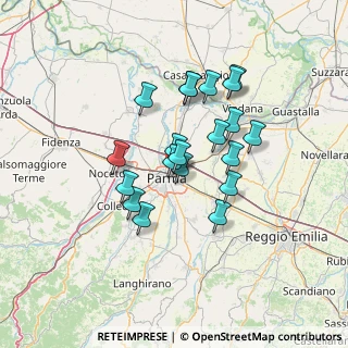 Mappa Via Ermete Zacconi, 43122 Parma PR, Italia (11.139)