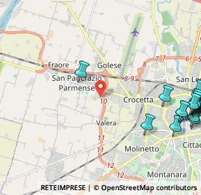 Mappa Via Battaglia di S. Pietro, 43126 Parma PR, Italia (3.3535)