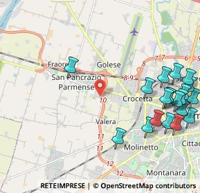 Mappa Via Battaglia di S. Pietro, 43126 Parma PR, Italia (2.7895)