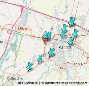 Mappa Via Battaglia di S. Pietro, 43126 Parma PR, Italia (3.72385)