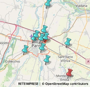 Mappa Largo Ambra Cacciari, 43122 Parma PR, Italia (6.13545)
