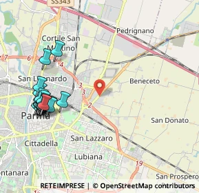 Mappa Largo Ambretta Cacciari, 43123 Parma PR, Italia (2.433)