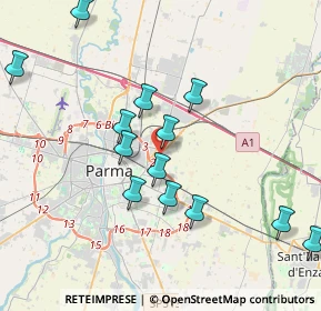 Mappa Largo Ambra Cacciari, 43122 Parma PR, Italia (4.00308)
