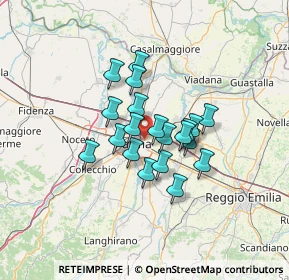 Mappa Largo Ambra Cacciari, 43122 Parma PR, Italia (9.349)