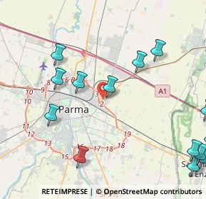 Mappa Via Romeo Azzoni, 43122 Parma PR, Italia (5.97133)