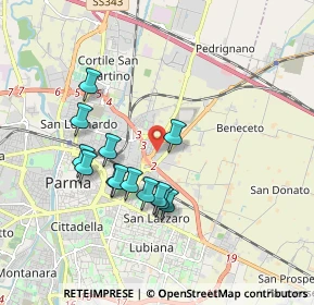 Mappa Via Romeo Azzoni, 43122 Parma PR, Italia (1.63615)