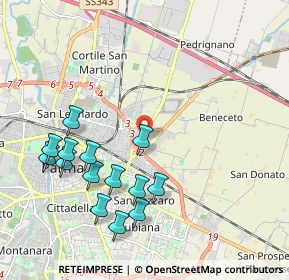 Mappa Via Romeo Azzoni, 43122 Parma PR, Italia (2.16929)