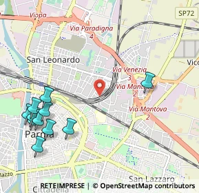 Mappa Via Francesco Lasagna, 43122 Parma PR, Italia (1.36)