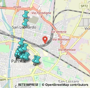 Mappa Via Francesco Lasagna, 43122 Parma PR, Italia (1.231)