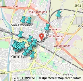 Mappa Via Francesco Lasagna, 43122 Parma PR, Italia (1.0455)