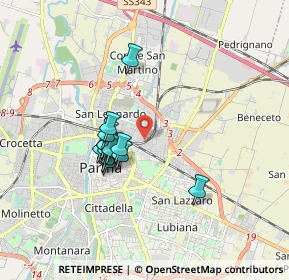 Mappa Via Francesco Lasagna, 43122 Parma PR, Italia (1.38857)