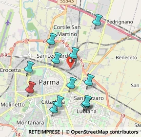 Mappa Via Francesco Lasagna, 43122 Parma PR, Italia (2.02846)