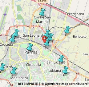 Mappa Via Francesco Lasagna, 43122 Parma PR, Italia (2.24667)