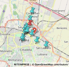 Mappa Via Francesco Lasagna, 43122 Parma PR, Italia (1.31867)