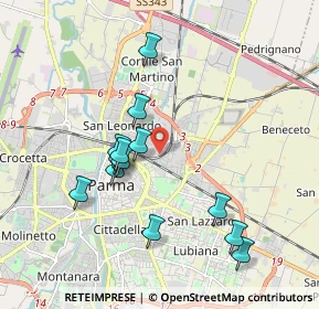 Mappa Via Francesco Lasagna, 43122 Parma PR, Italia (1.81538)