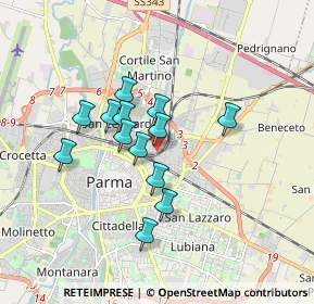 Mappa Via Francesco Lasagna, 43122 Parma PR, Italia (1.36769)