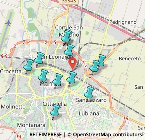 Mappa Via Francesco Lasagna, 43122 Parma PR, Italia (1.63167)