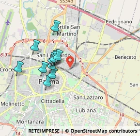 Mappa Via Francesco Lasagna, 43122 Parma PR, Italia (1.58091)