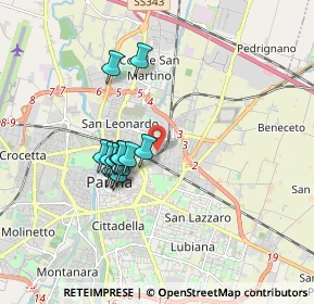Mappa Via Francesco Lasagna, 43122 Parma PR, Italia (1.39231)