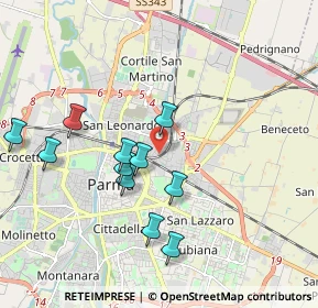 Mappa Via Francesco Lasagna, 43122 Parma PR, Italia (1.84273)