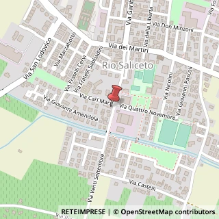Mappa Via XX Settembre, 12, 42010 Rio Saliceto, Reggio nell'Emilia (Emilia Romagna)