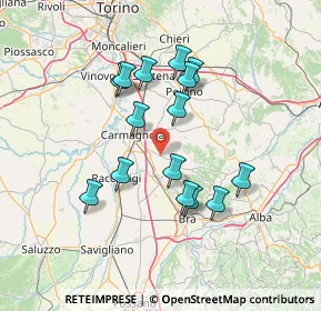 Mappa Bivio Crocetta - Falegnameria, 12040 Carmagnola TO, Italia (12.66533)