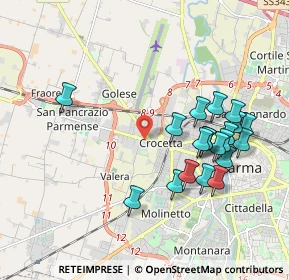 Mappa Galleria Crocetta, 43126 Parma PR, Italia (1.985)