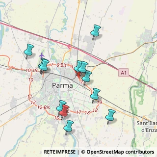 Mappa Strada Comunale Paullo, 43122 Parma PR, Italia (3.8325)